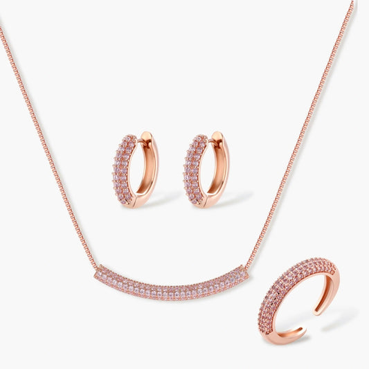 Conjunto Pavê Rosa