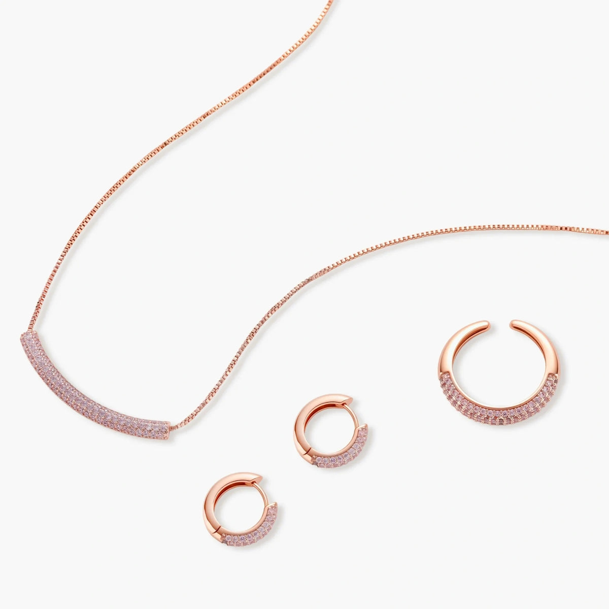 Conjunto Pavê Rosa